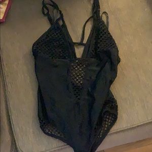 FashionNova Bodysuit with net details